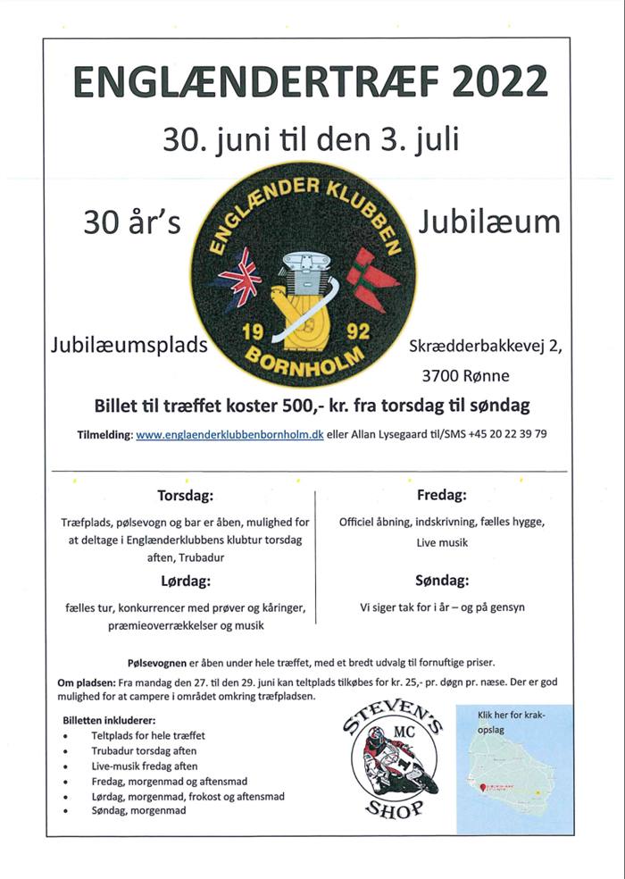 Englændertræf Bornholm 2022 TOMCC of Sweden