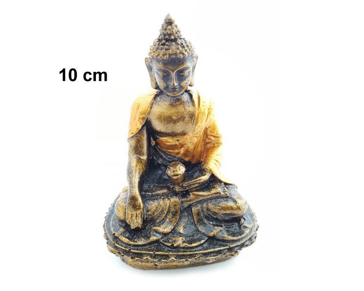 Buddha - Thailand med kendi guld 10cm (6 pack mix)
