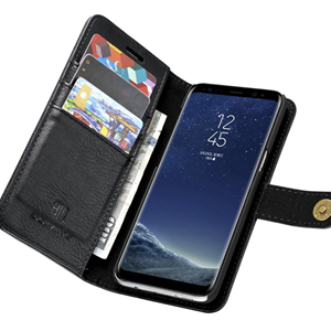 Samsung S8+ Skinn Lommebok Etui (Magnet)