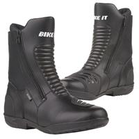 Bike It 'Preto' Black Mid Length Motorcycle Boot