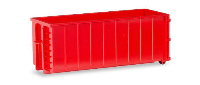2 x krokløftcontainere (rød) m/avstivere