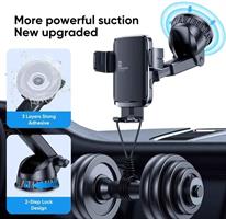 Mobil holder m/Autolås & Trådløs lading 15W