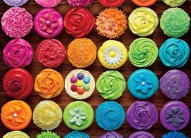 Puslespill Cupcake Rainbow, 1000 brikker