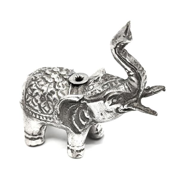 Brons - Elefant silver rökelsehållare (6 pack)