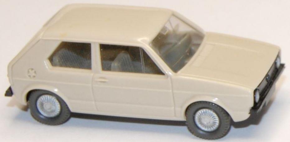 VW Golf 2-dørs (beige)