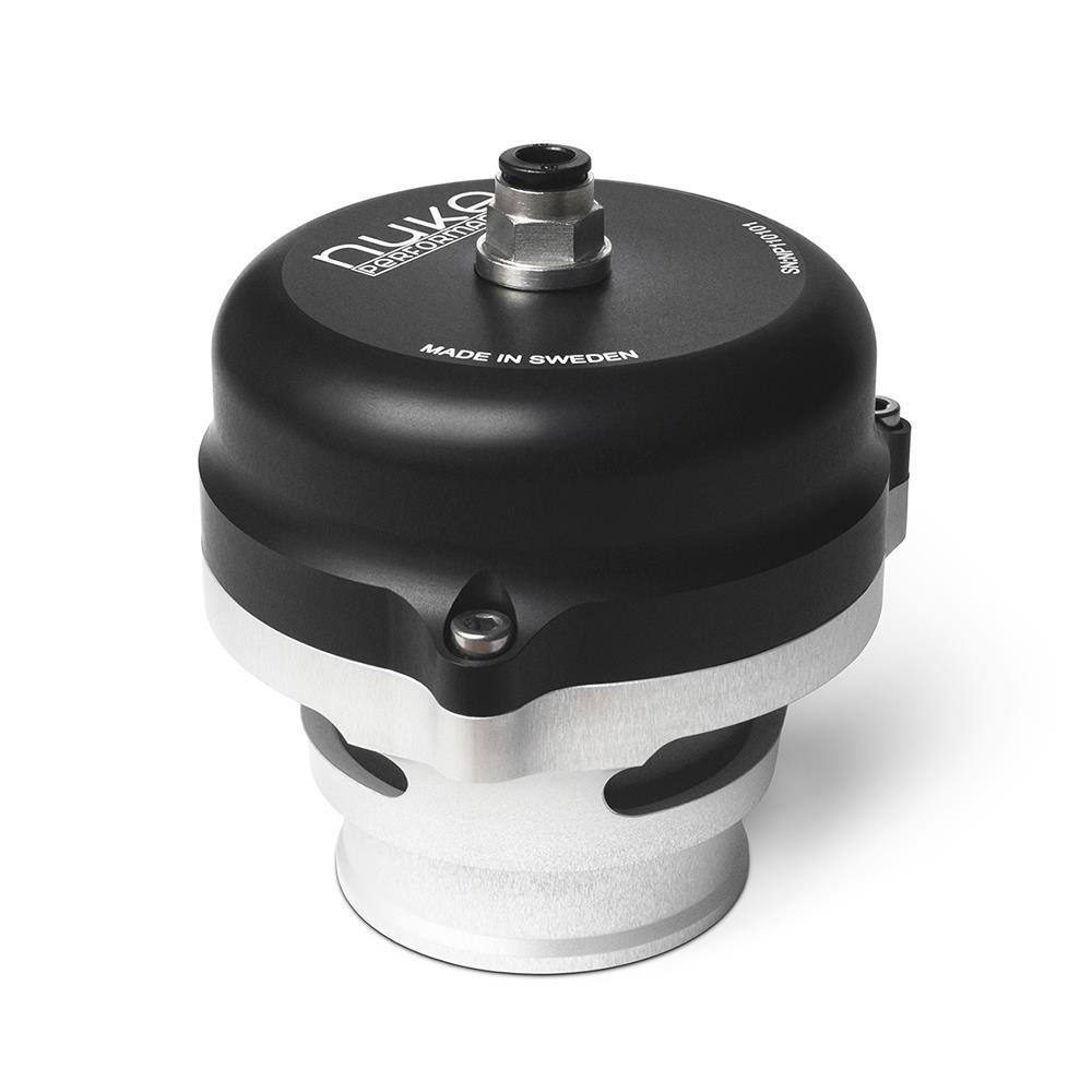 NUKE PERFORMACE DUMP VALVE SVART 50mm - Slange
