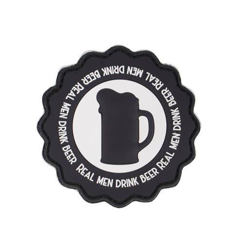 101 Inc. - 3D Patch - Real Men Drink Beer - Black