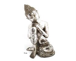 Brons - Silver dream Buddha 9cm (2 pack)