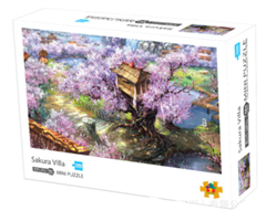 Mini Puzzle, Rosa blosterhage 38*26cm (66-001) 1000 brikker