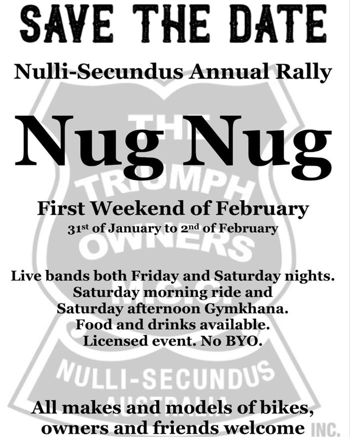 The TOMCC Australia Nulli-Secondus Rally