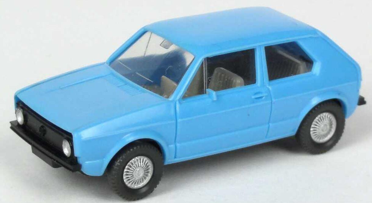 VW Golf 2-dørs (lys blå)