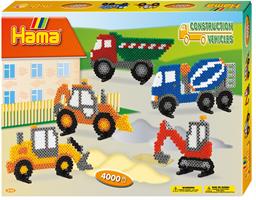 Hama sett, Gravemaskin Anleggsbiler 4000stk (3-3143)