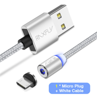 Micro USB til USB Lade Kabel (Magnetisk m/Plugg)