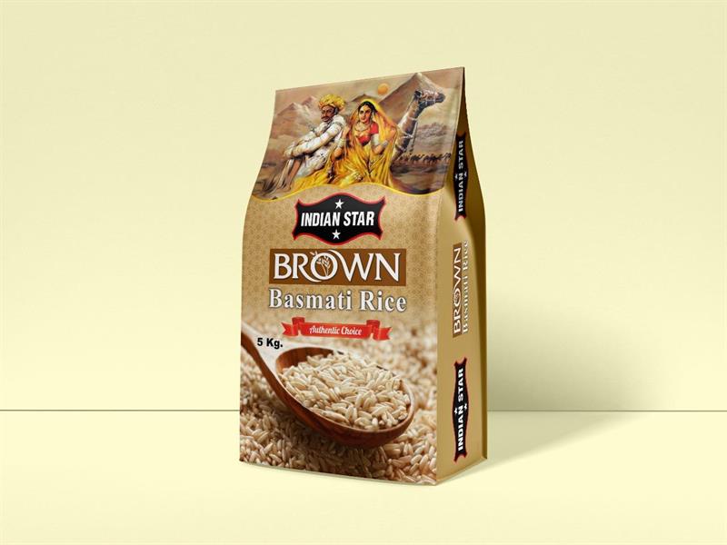 INDIAN STAR Brown Basmati Rice 4x5kg