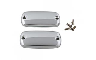 CHROME MASTER CYLINDER COVERS - PLAIN