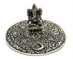 Rökelsehållare - Fat Ganesha silver (6 pack)