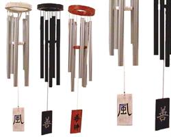 Vindspel - Japanska symboler 60cm natur (2 pack)