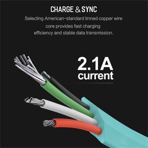 Auto Disconnect Lightning til USB Kabel 1m - Hvit