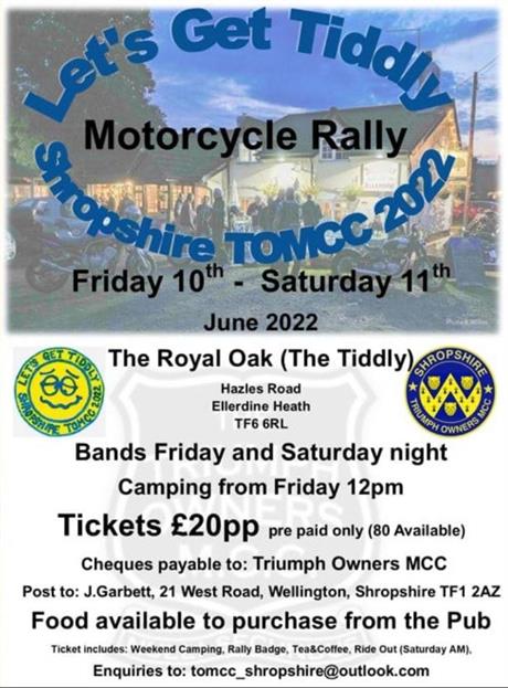 Lets get Tiddly Motorcycle Rally