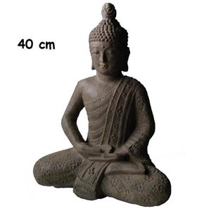 Buddha - Flower grå 40cm (2 pack)