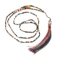 Halsband - Buddha tassle rainbow (4 pack)