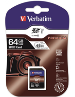 Verbatim SDXC Minnekort, 64GB UHS-I CLASS-10