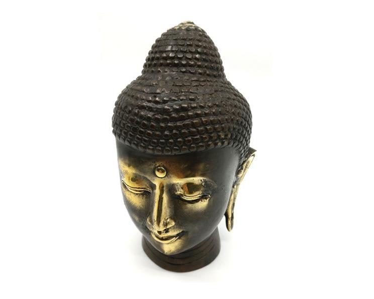 Brons - Buddha ansikte 12cm  (2 pack)