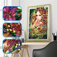 Diamond Painting, Dame 2 34*44cm (RSJ1034) AP