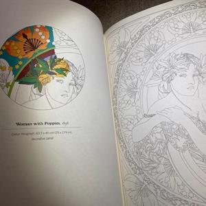 Alphonse Mucha målarbok