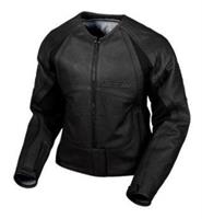 Icon Merc Womens Leather Jacket - Stealth XL