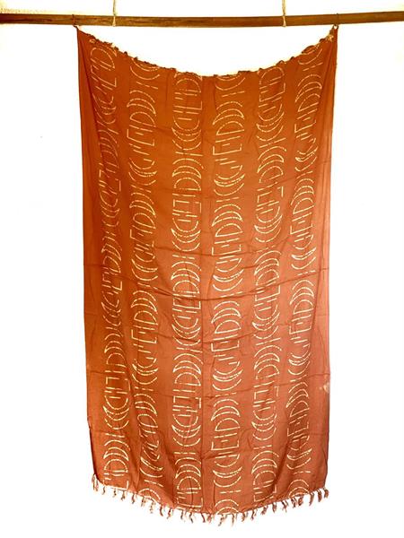 Sarong - Moon phase terracotta/creme (4 pack)