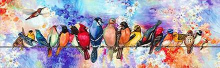 Diamond Painting, Fugler på streng 160*50cm (CAN141) FPR