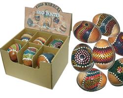 Maracas - Display med 12 målade ägg