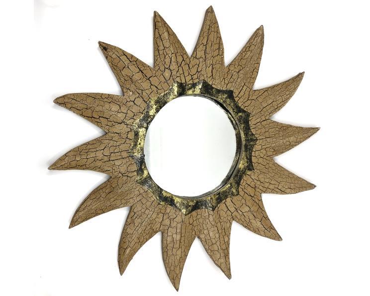 Spegel - Antik sol 40cm (6 pack)