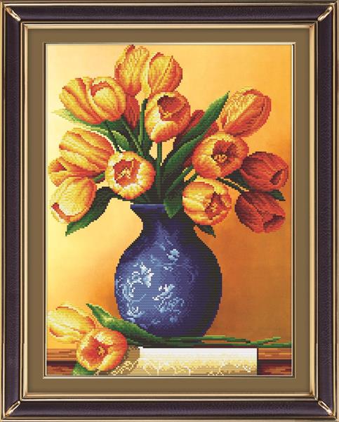 Diamond Painting, Tulipaner i vase 42*56cm (71325) DPR