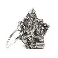 Brons - Ganesha nyckelring silver (6 pack)