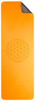 Yogamatta - Ekovänlig orange/grå (2 pack)