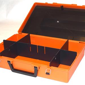Koffert T70 med skillerom orange 400x270x113mm