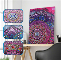 Diamond Painting, Mandala 34*24cm (DZ122) AP