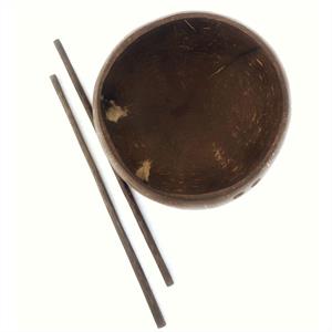 Skål - Kokosnöt med chopsticks (6 pack)