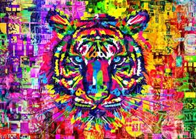 Puslespill Wonderful Tiger, 1000 brikker