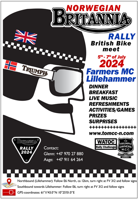 Norsk Britannia Rally 5-7 juli 2024