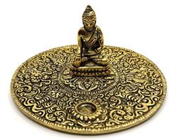 Rökelsehållare - Fat Buddha guld (6 pack)