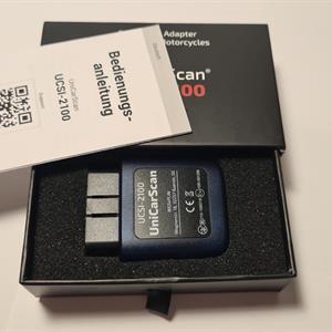 Outil Codage Véhicule UniCarScan UCSI-2100 Scanner OBD2 Bluetooth - Compatible BimmerCode, MotoScan, IOS/Android/Windows Scanner Moto BMW MotoScan Compatible