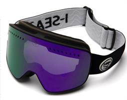 ISEA Goggles. Snowbird BLACK / PURPLE LENS