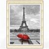 Diamond Painting, Eiffeltårn m/paraply kvadrat 40*50cm (H140) FPK