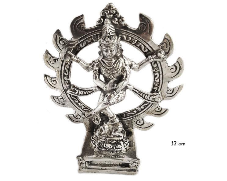 Brons - Silver Shiva Nataraja 13cm (2 pack)