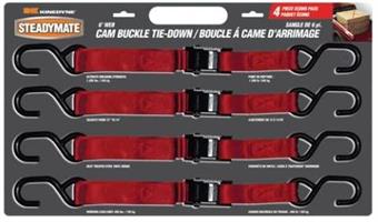 Steadymate 15532 6' Cam Buckle Strap - Pack of 4