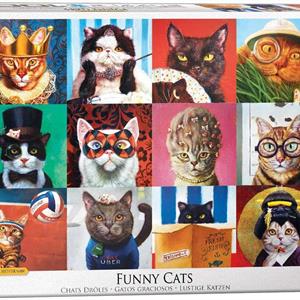 Puslespill Funny Cats Katter, 1000 brikker