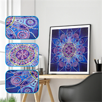 Diamond Painting, Mandala Lilla 24*24cm )DZ110) AP